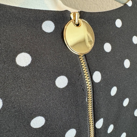 Calvin Klein Sleeveless A-line Polka Dot Dress - Picture 4 of 5